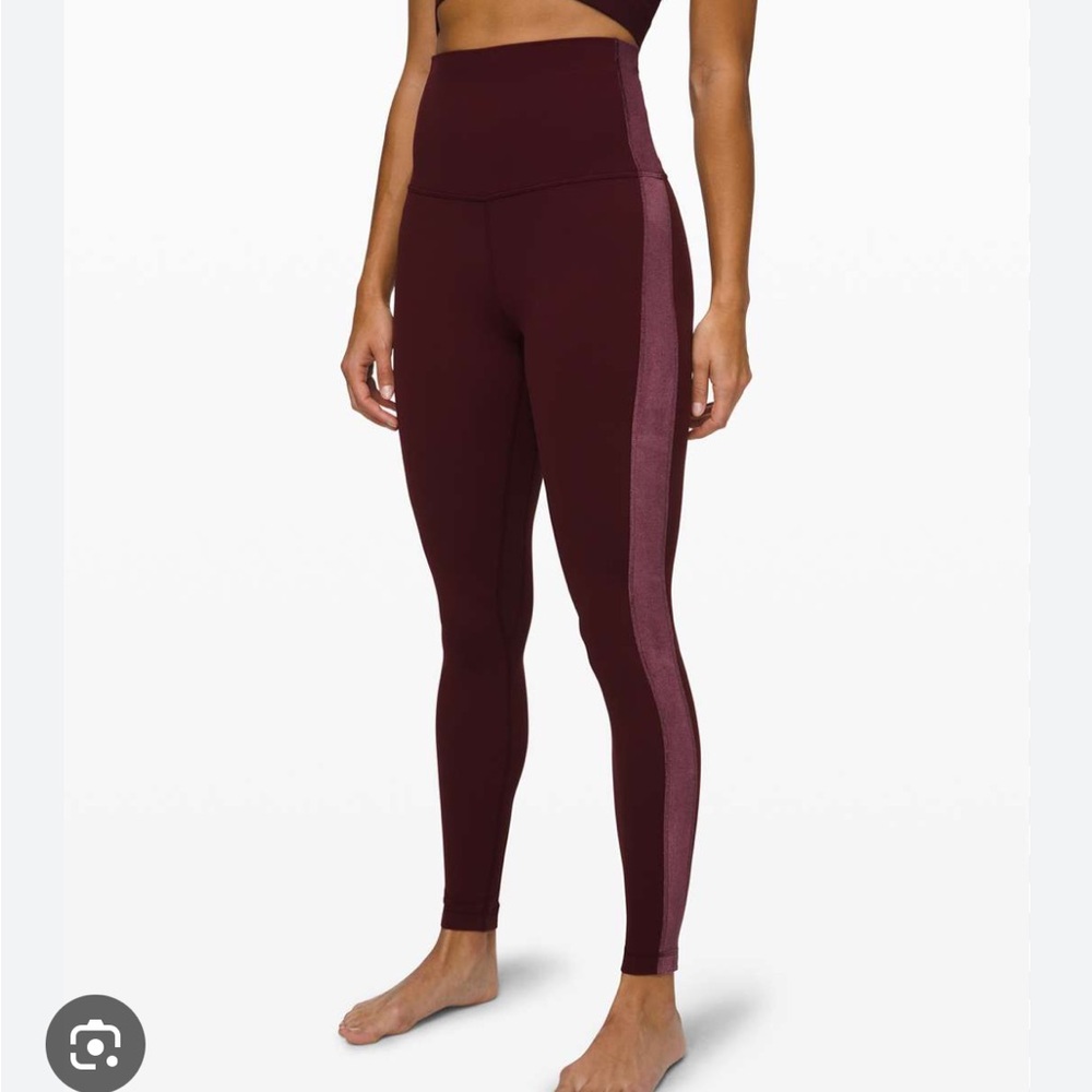 Lululemon 4 Align Super High-Rise Pant *Velvet Garnet Red Nulu Tight Legging